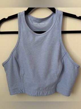 Outdoor Voices Athena Compression Crop Tank Top  Racerback Yoga Lilac Stretch M